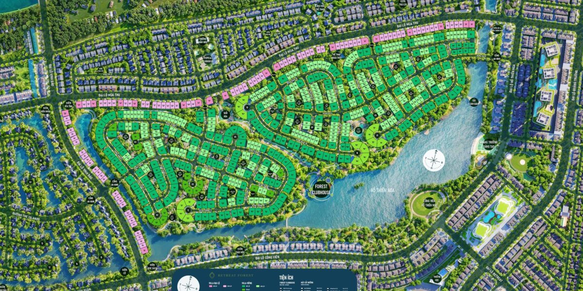 Thiết Kế & Mặt Bằng Eco Retreat Thấp Tầng — 604 Villa, 5 Loại