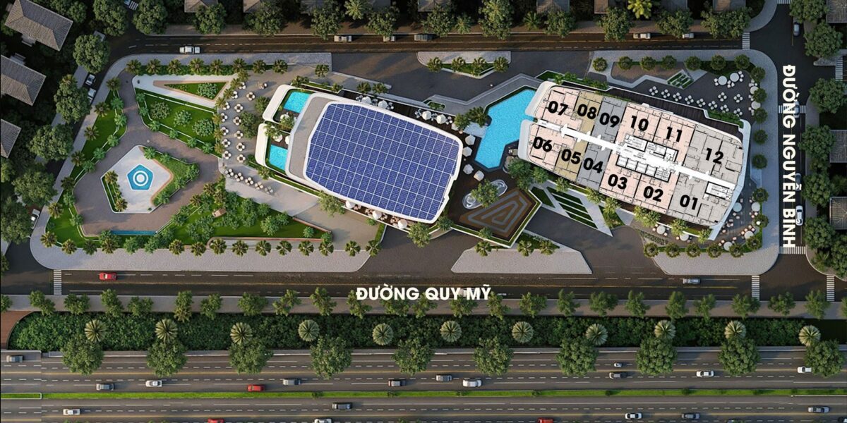 Mặt Bằng The Meridian Đà Nẵng — 2 Tòa M1 & M2 View Sông Hàn