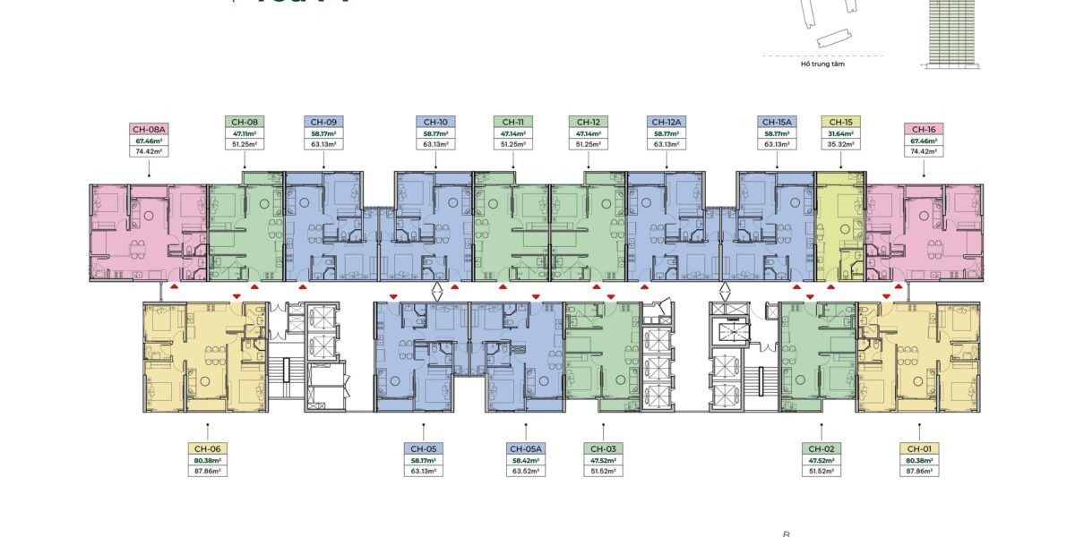 Thiết kế & mặt bằng Imperia Ocean City The Parkland — 9 tháp, 7 loại căn