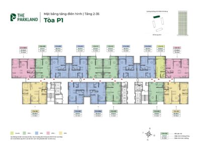 Thiết kế & mặt bằng Imperia Ocean City The Parkland — 9 tháp, 7 loại căn