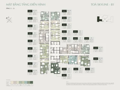 Thiết kế & mặt bằng Lumiere Prime Hills — 2 tháp 45 tầng, Studio HBA